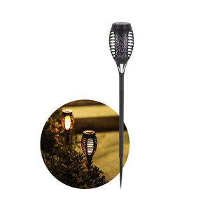 LED Solar-Gartenleuchte Gartenbeleuchtung Gartenfackel Flammenlampe