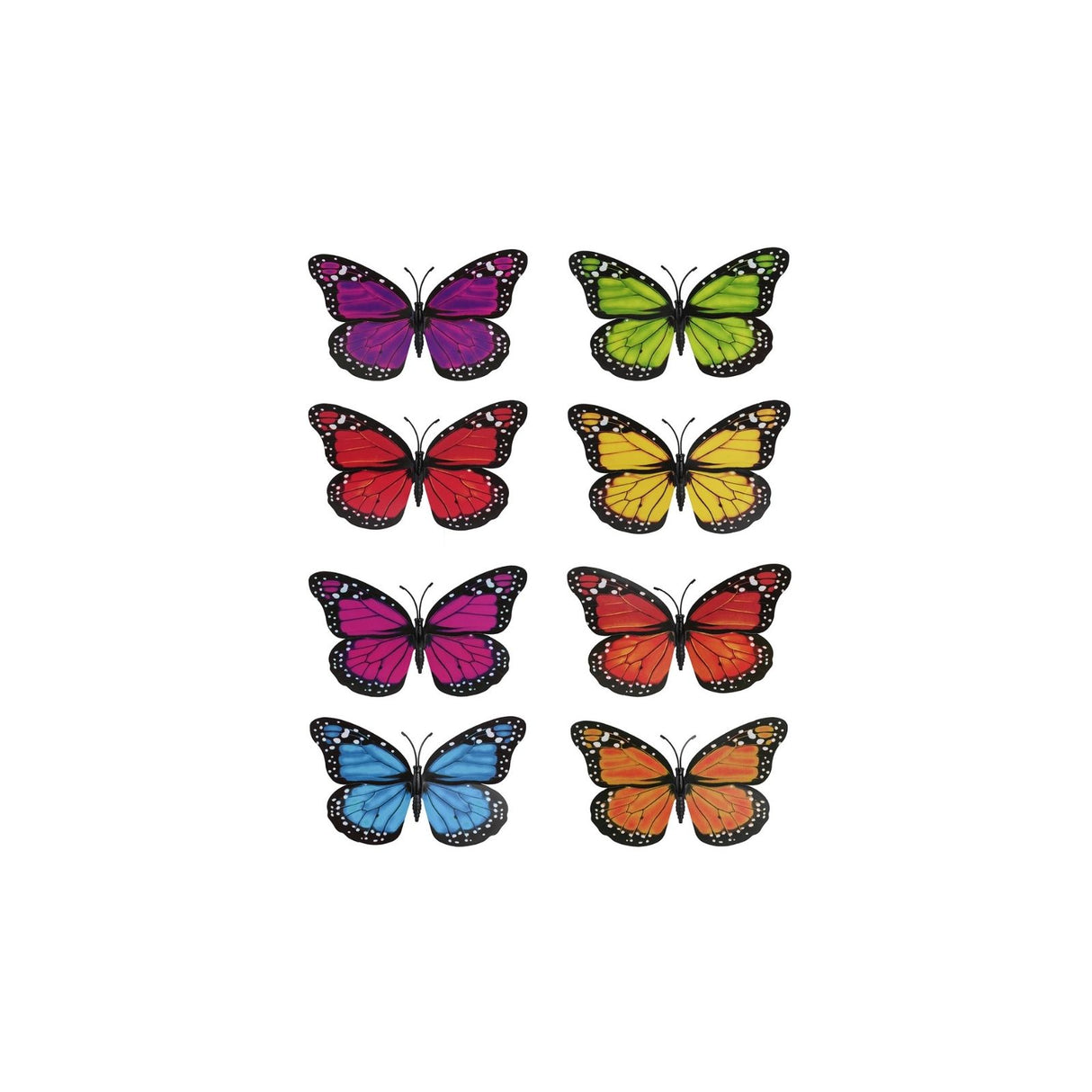 8er Magnet-Set Deko-Schmetterling Monarchfalter-Magnet Kühlschrankmagnet