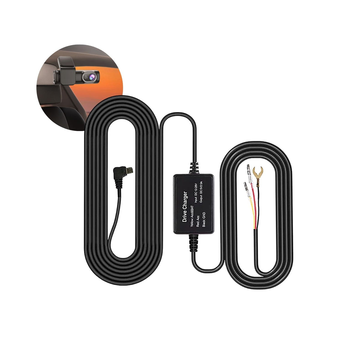Dashcam-Hardwire-Kit Einbau-Kit für Dauerstrom Stromanschluss-Set