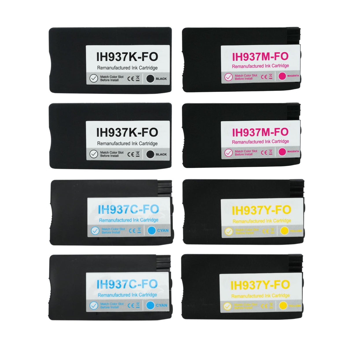 Kompatible Tintenpatrone für HP OfficeJet Pro 9128e - Black Cyan Yellow Magenta - 8er Set