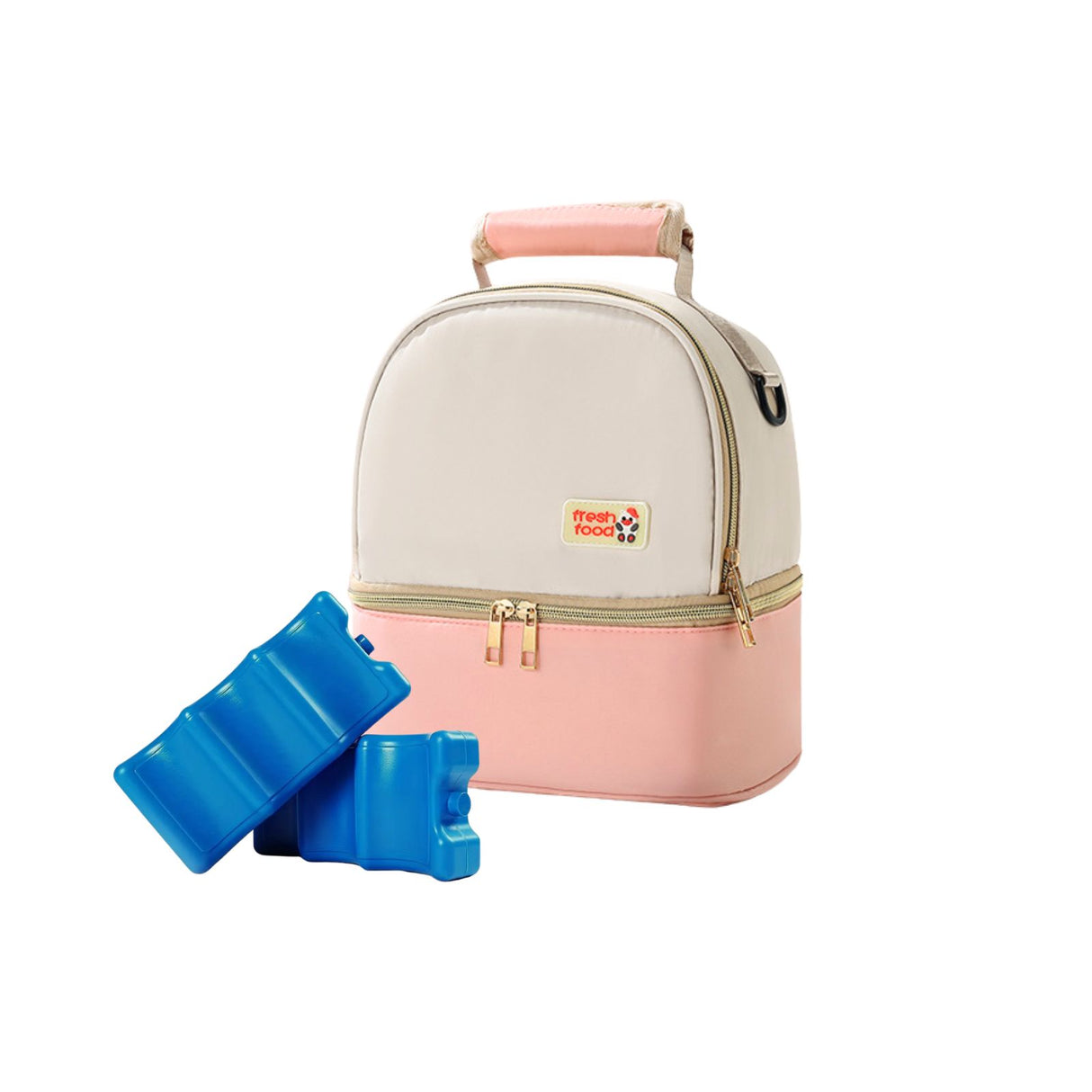 5er-Set Milchkühltasche mit Kühlakkus Tragetasche Rucksack Kühlpacks