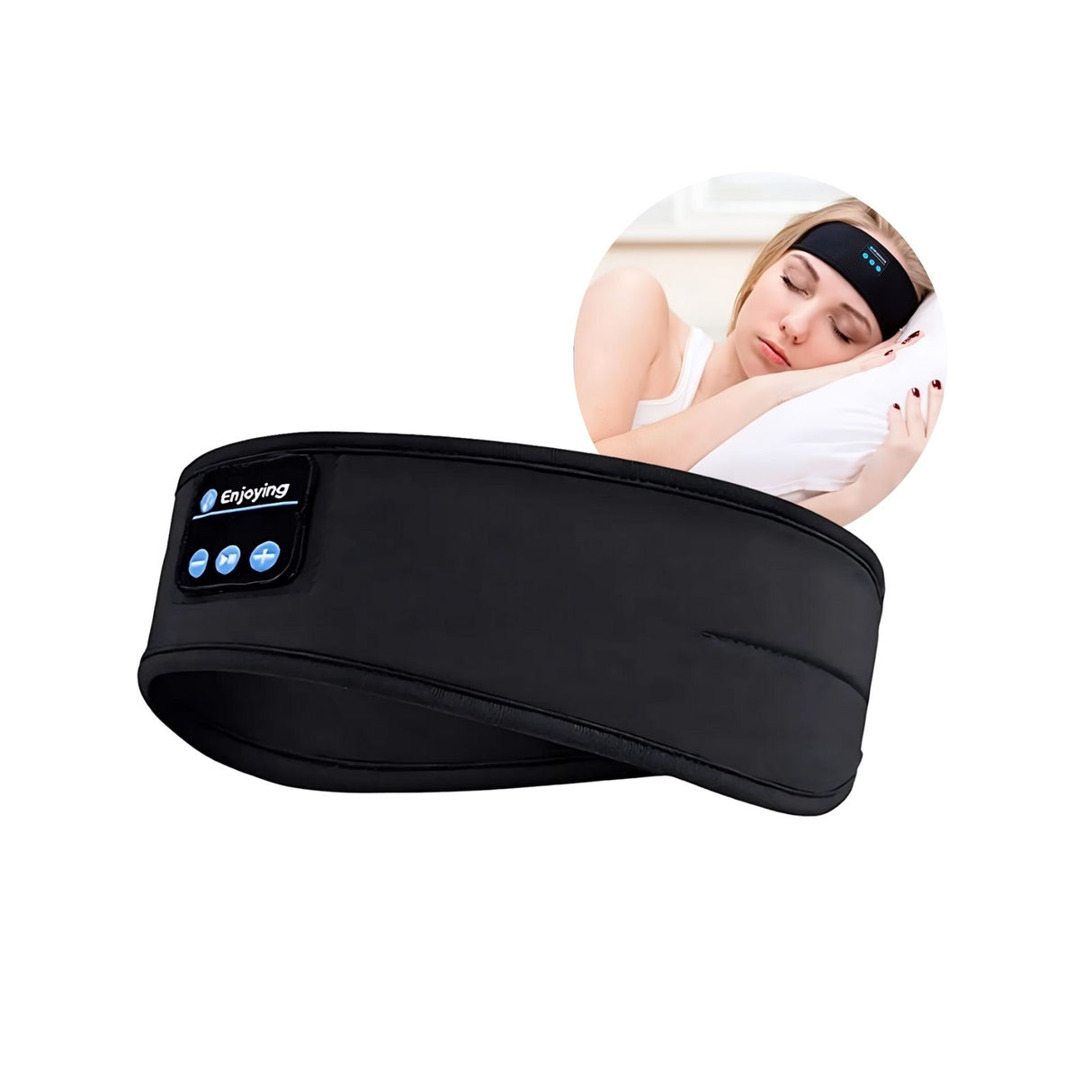 Bluetooth Schlafmaske Kopfband mit Stereo Kopfhörern Augenmaske