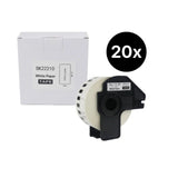 20er-Set Alternative Etikettenrolle zu Brother DK-22210 Etiketten