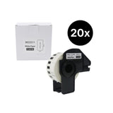 20er-Set Alternative Etikettenrolle zu Brother DK-22211 Etiketten