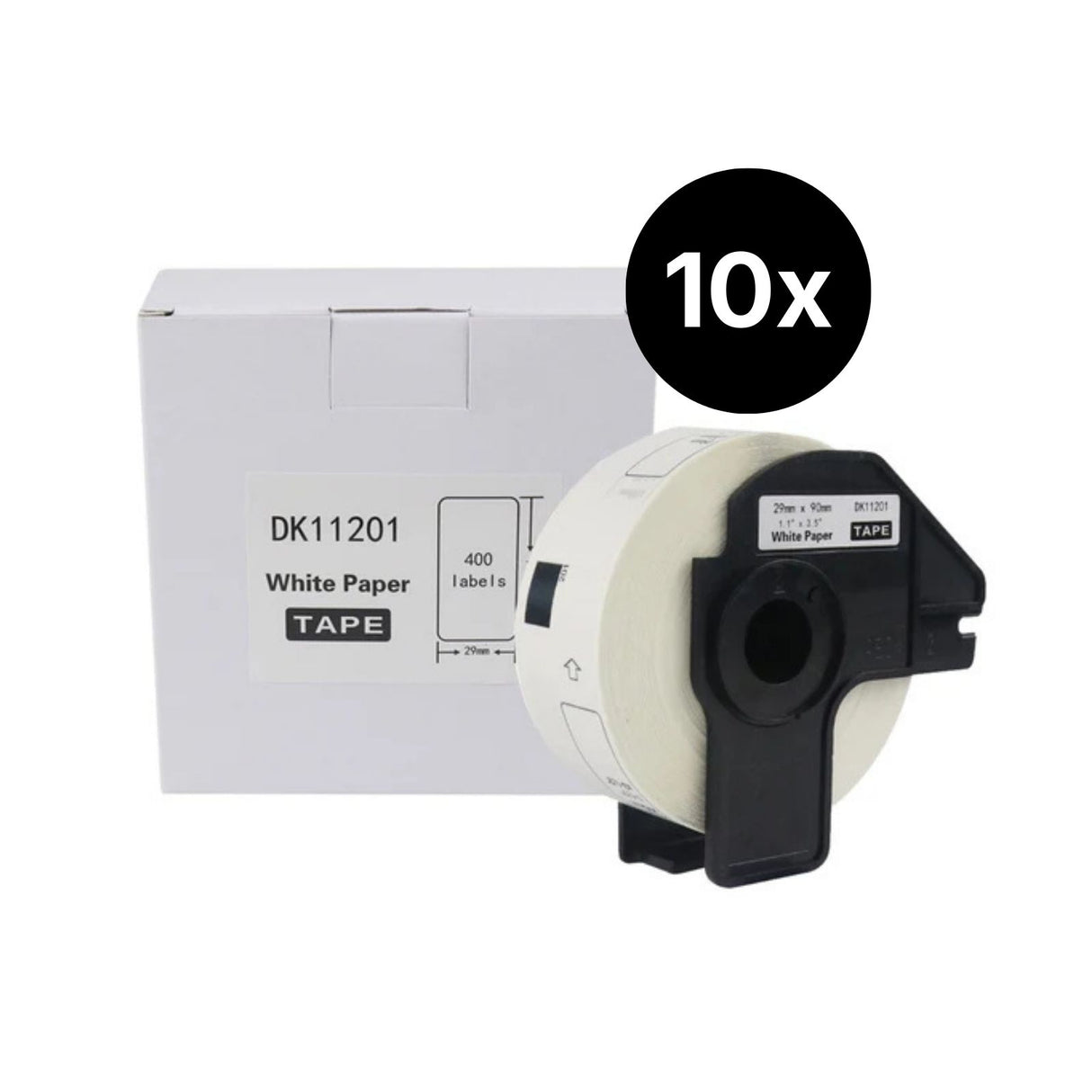10er-Set Alternative Etikettenrolle zu Brother DK-11201 Etiketten