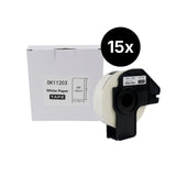 15er-Set Alternative Etikettenrolle zu Brother DK-11203 Etiketten