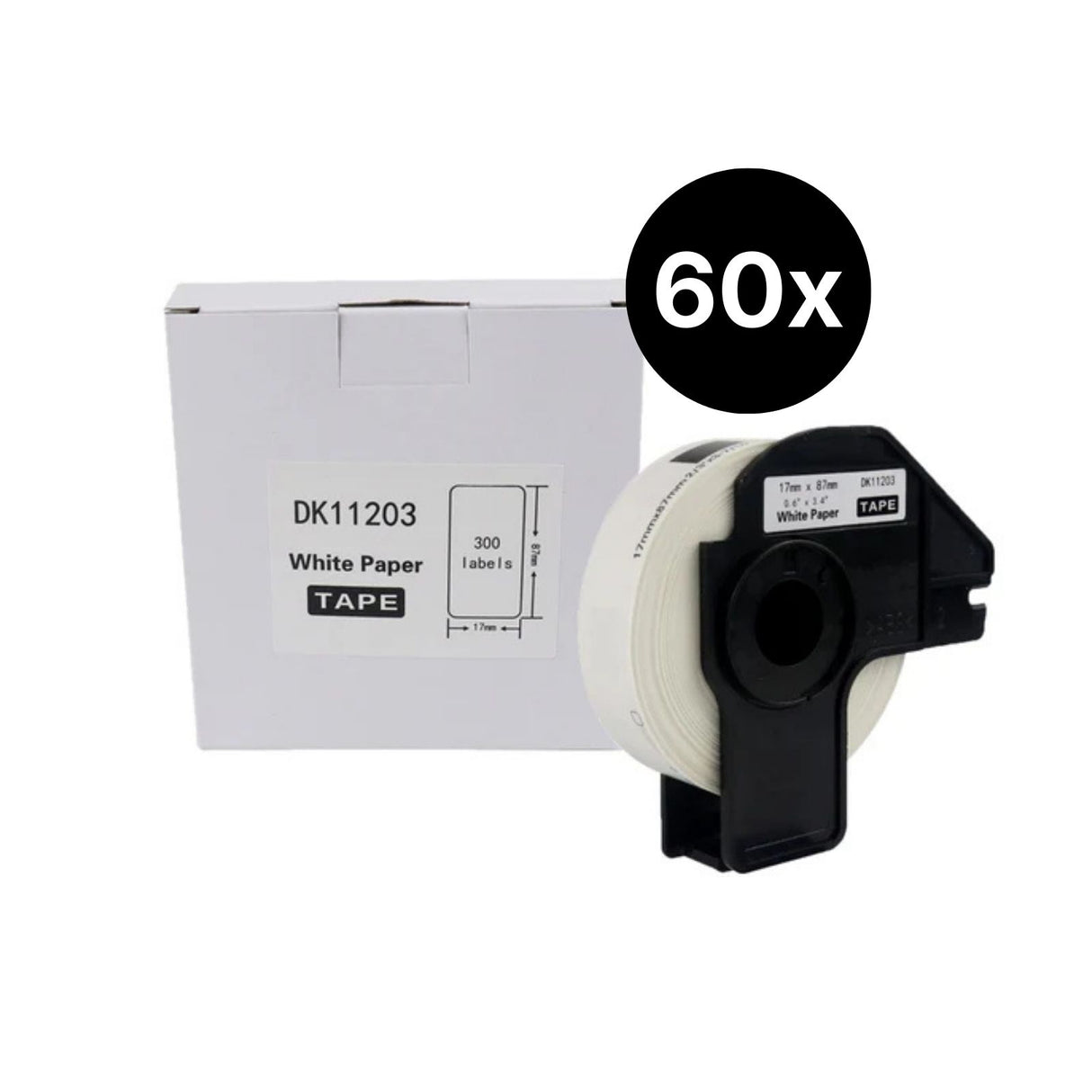 60er-Set Alternative Etikettenrolle zu Brother DK-11203 Etiketten