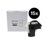 15er-Set Alternative Etikettenrolle zu Brother DK-11204 Etiketten