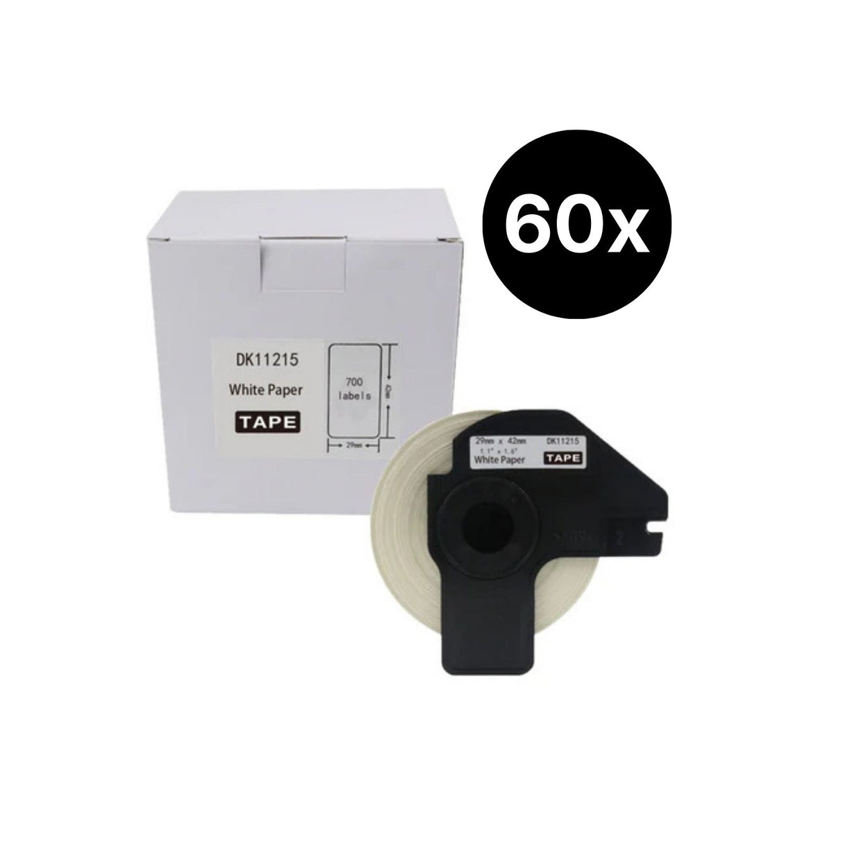 60er-Set Alternative Etikettenrolle zu Brother DK-11215 Etiketten