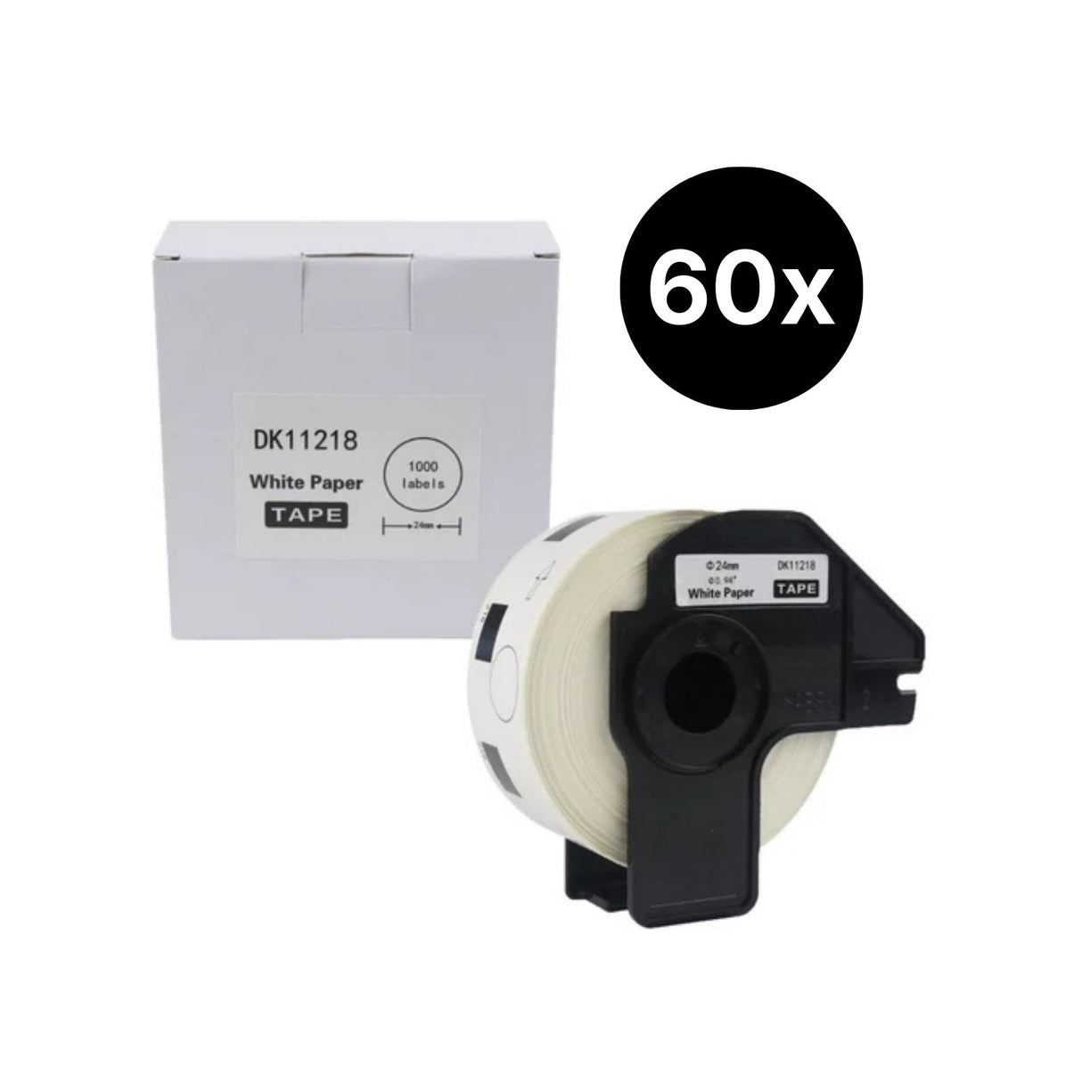 60er-Set Alternative Etikettenrolle zu Brother DK-11218 Etiketten