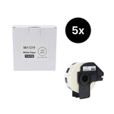 5er-Set Alternative Etikettenrolle zu Brother DK-11219 Etiketten