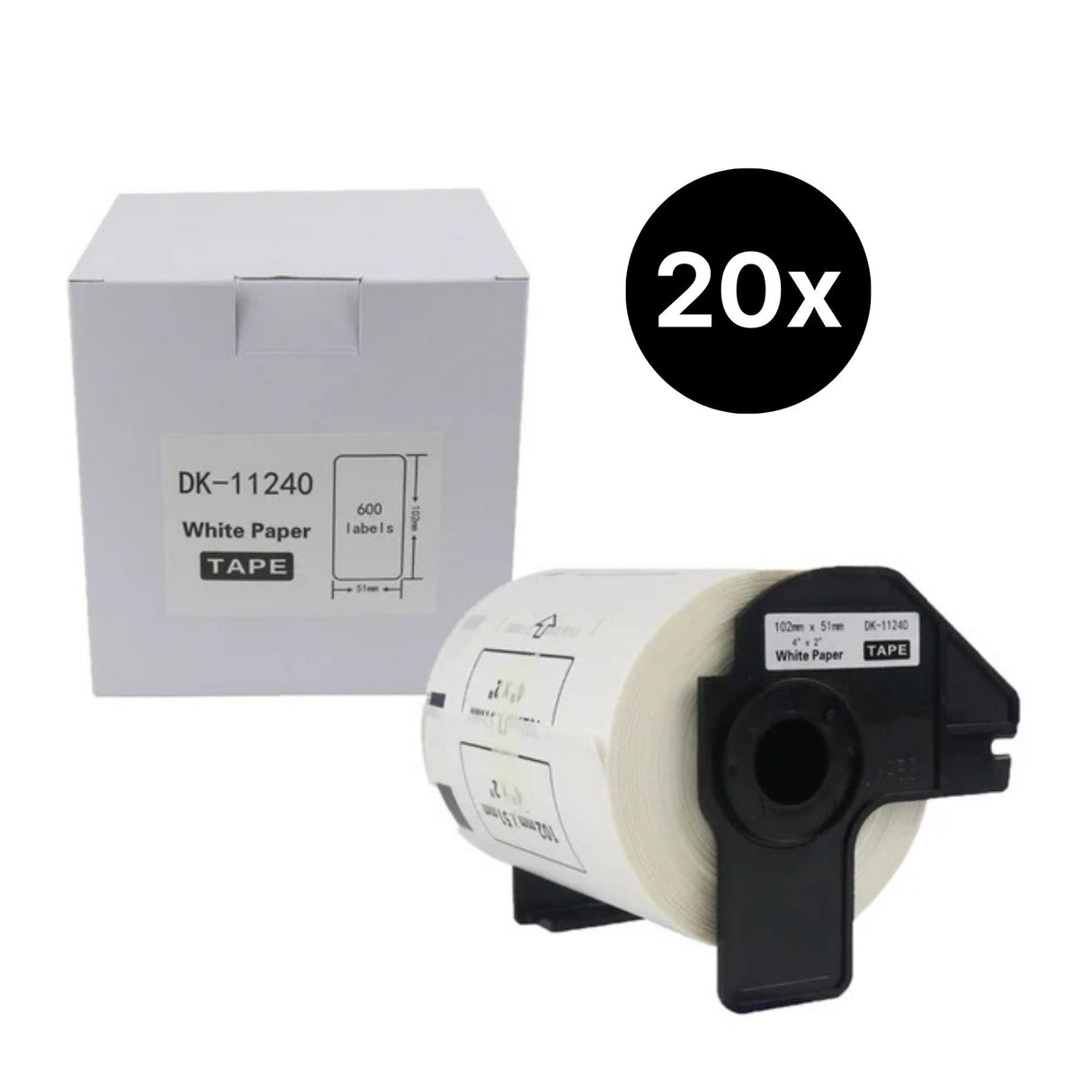 20er-Set Alternative Etikettenrolle zu Brother DK-11240 Etiketten
