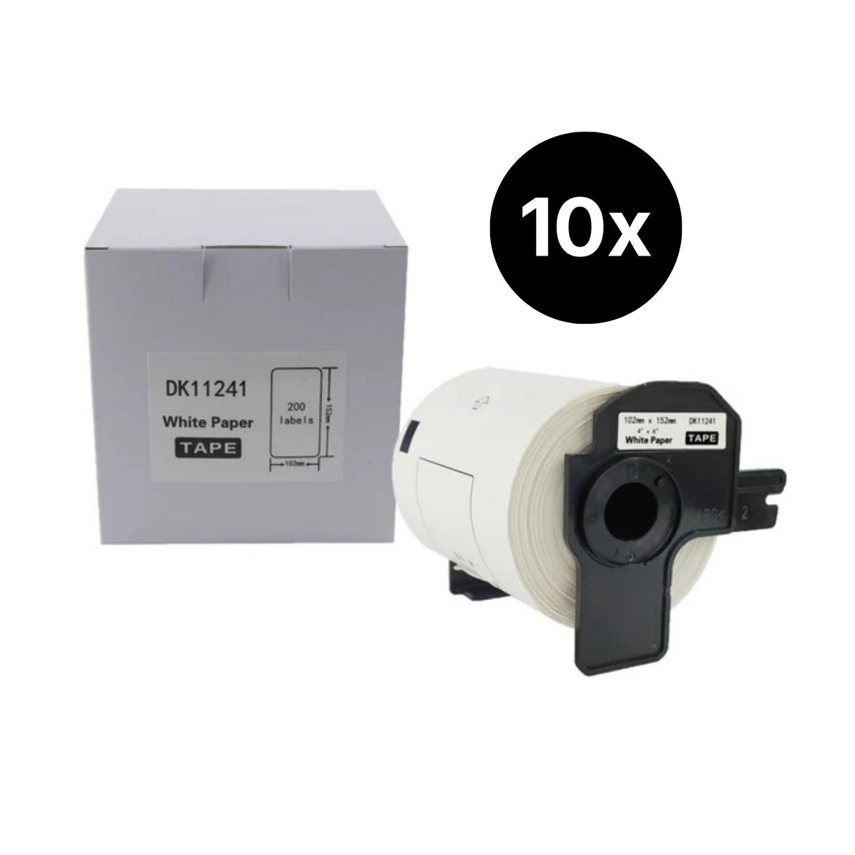 10er-Set Alternative Etikettenrolle zu Brother DK-11241 Etiketten
