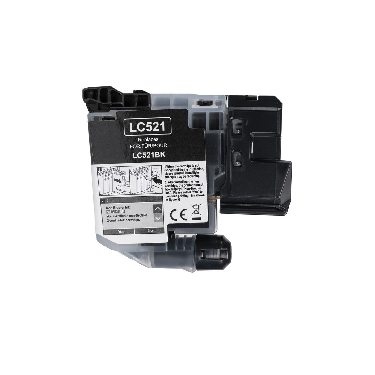 Alternative Tintenpatrone zu Brother LC521BK