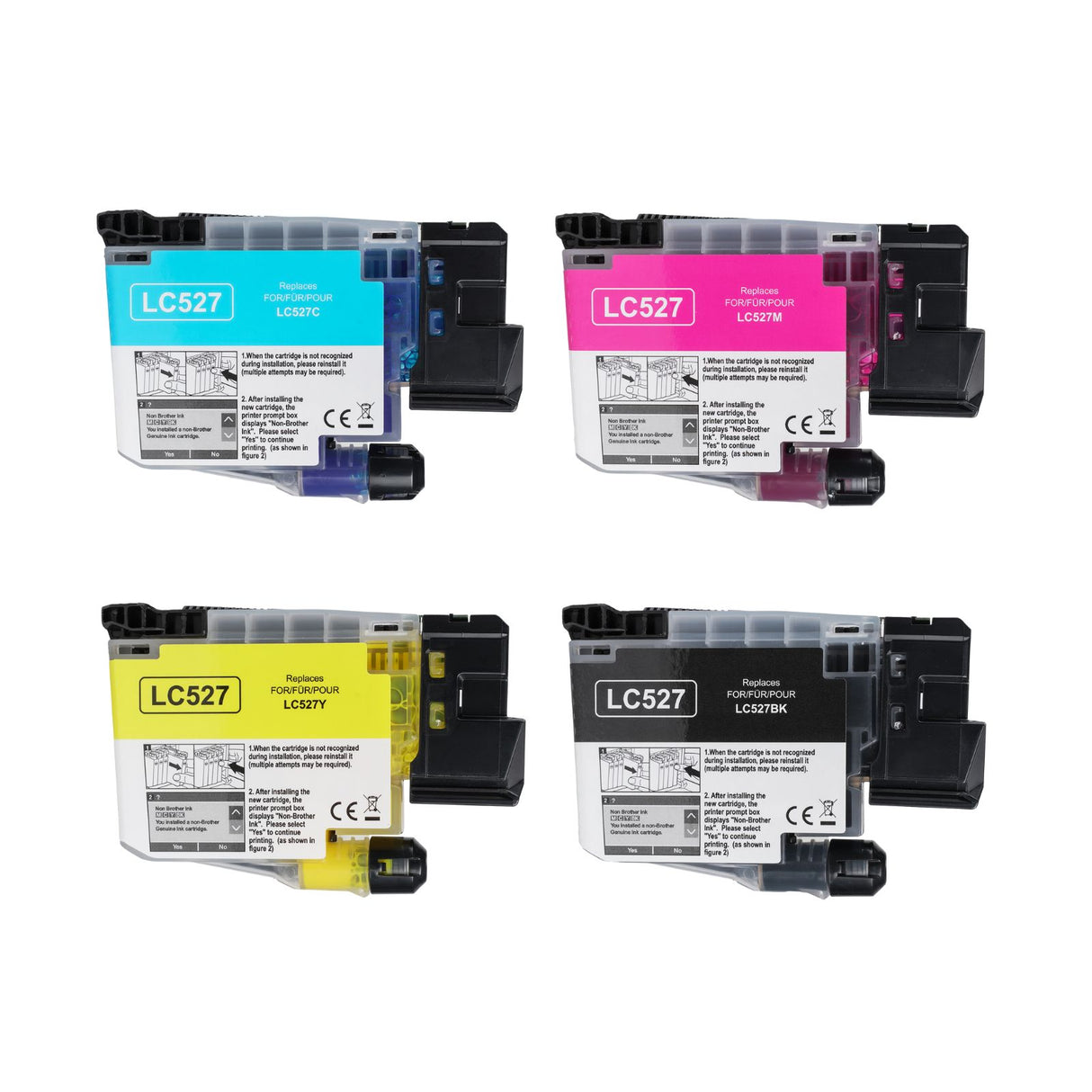 Kompatible Tintenpatrone für Brother MFC-J4550DW - Black Cyan Yellow Magenta - 4er Set