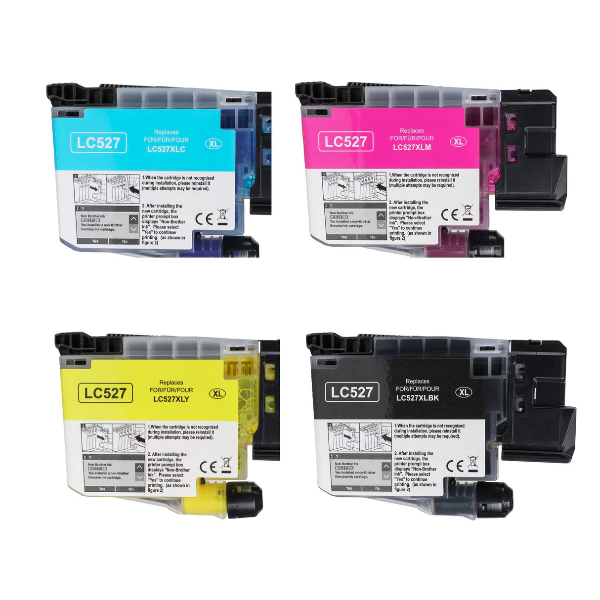 Kompatible Tintenpatrone XL für Brother MFC-J4350DW - Black Cyan Yellow Magenta - 4er Set