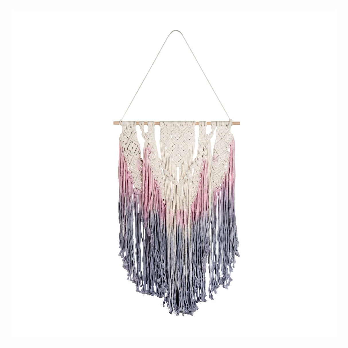 Makramee-Wandbehang Boho-Wandhänger Makramee-Hängedeko Boho-Wanddeko