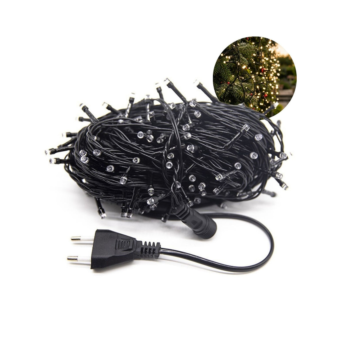 LED-Lichterkette 48.5m Beleuchtung Dekolichter Lichtergirlande Leuchte
