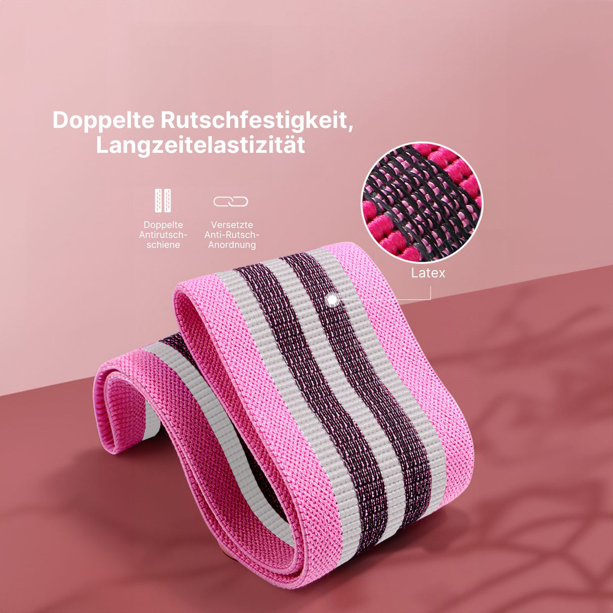 Glute-Band Hip-Resistance-Band Trainingsband Booty-Band Fitnessband