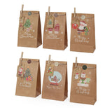 DIY Adventskalender Weihnachts-Tüten Adventskalender-Säckli Tütenset
