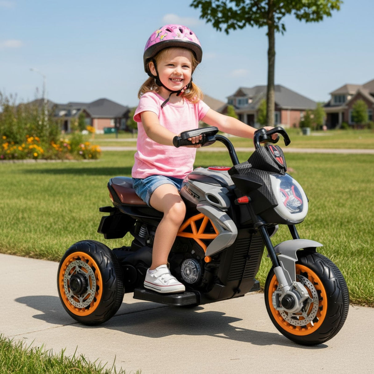 Elektro-Motorrad für Kinder Kinderfahrezug Elektro-Dreirad Spielzeug