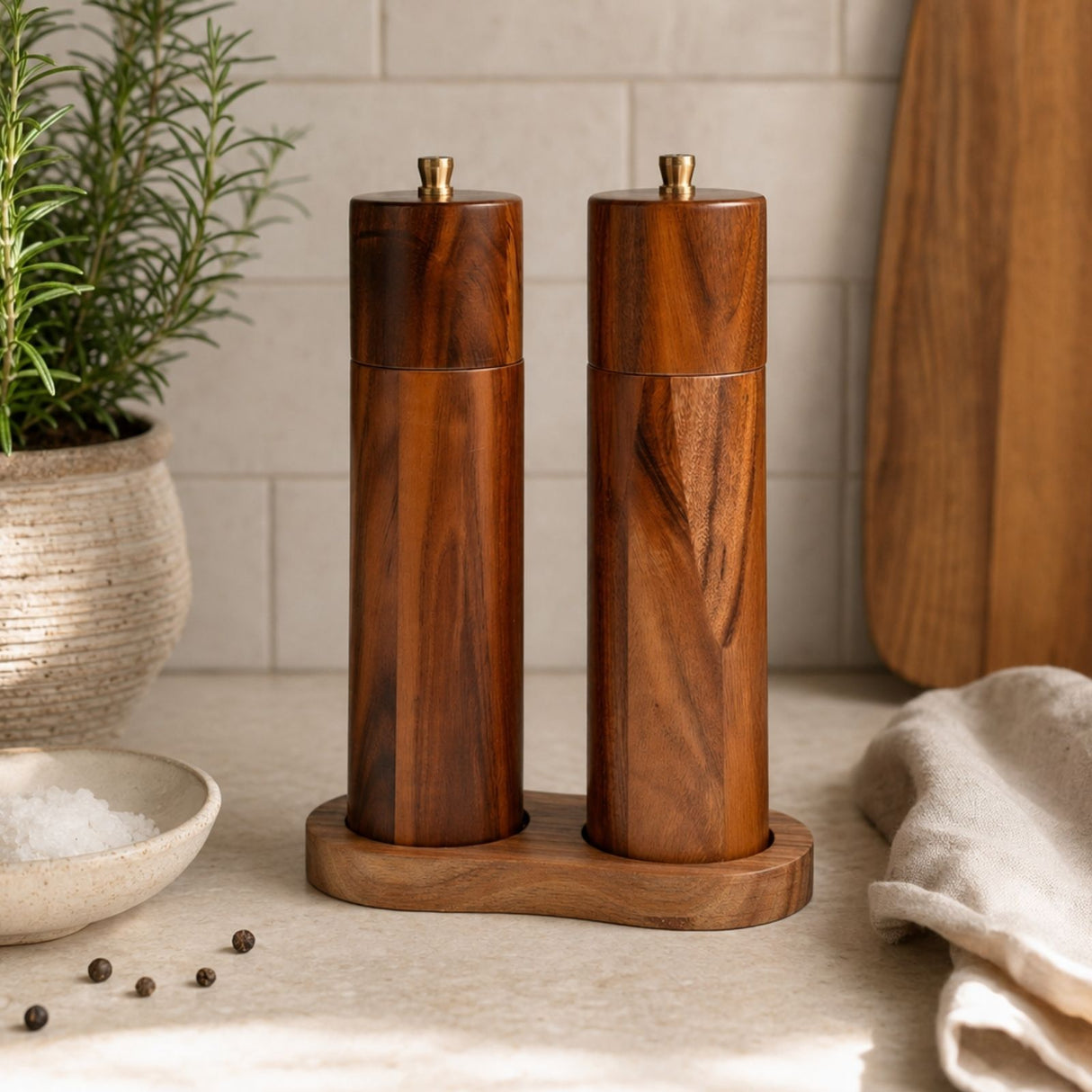 Salz- und Pfeffermühlen-Set Gewürzzerkleinerer Gewürzmühle Salzmühle