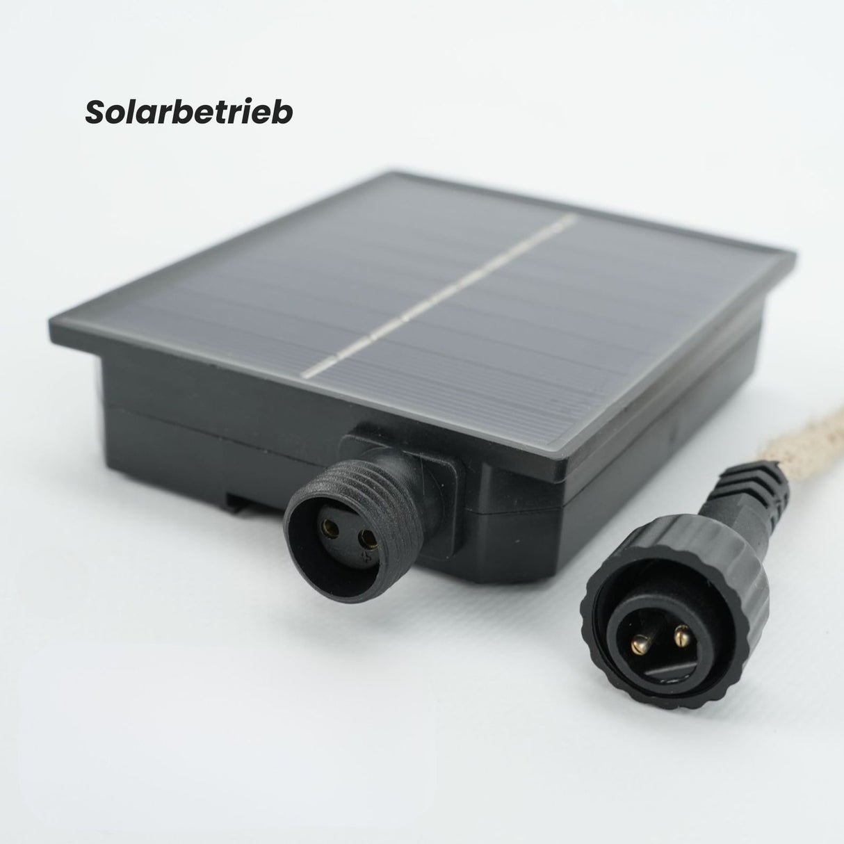LED-Hanfseil-Dekoleuchte 10m Solarleuchte Gartenlicht Gartenbeleuchtung