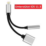 Lightning Audio + Ladeadapter Lightning zu 3.5mm Kopfhörer + Ladekabel