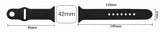 Apple Watch 44mm / 42mm Silikon Armband M/L GRÜN
