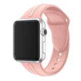Apple Watch 44mm / 42mm Silikon Armband M/L PINK Rosa