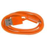 microUSB Daten- und Ladekabel Micro USB 1m ORANGE