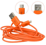 microUSB Daten- und Ladekabel Micro USB 1m ORANGE