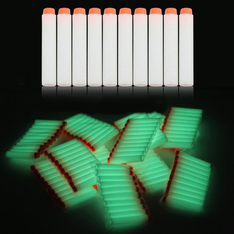 100-teiliges Dartpfeil-Set in Weiss & fluoreszierend Grün für NERF N-Strike Elite