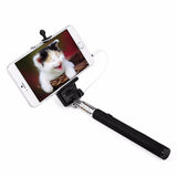 Selfie Stick SCHWARZ für Apple iPhone & Android Smartphones