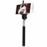 Selfie Stick SCHWARZ für Apple iPhone & Android Smartphones