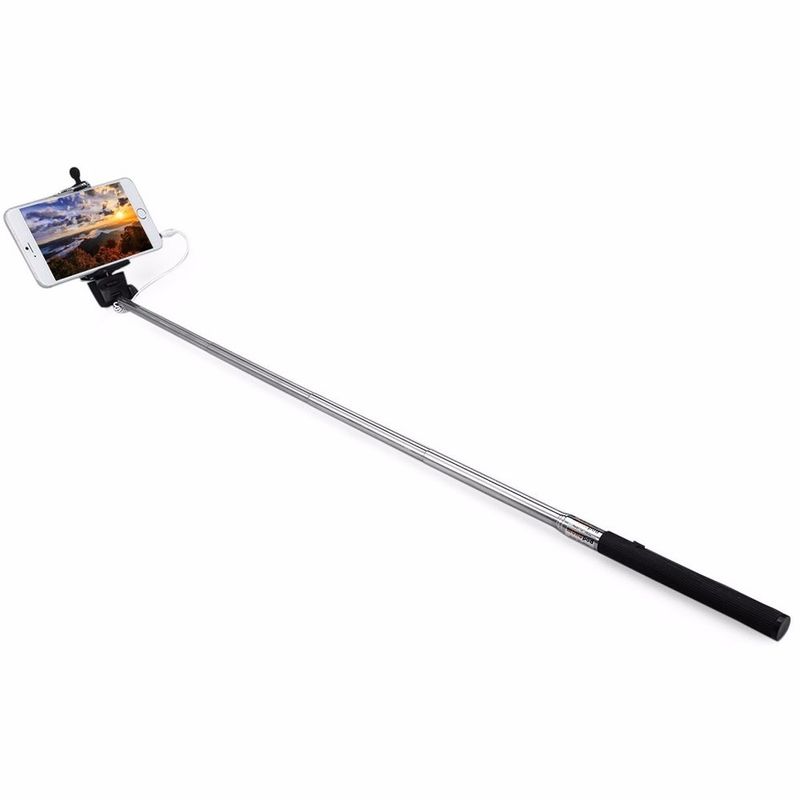 Selfie Stick SCHWARZ für Apple iPhone & Android Smartphones