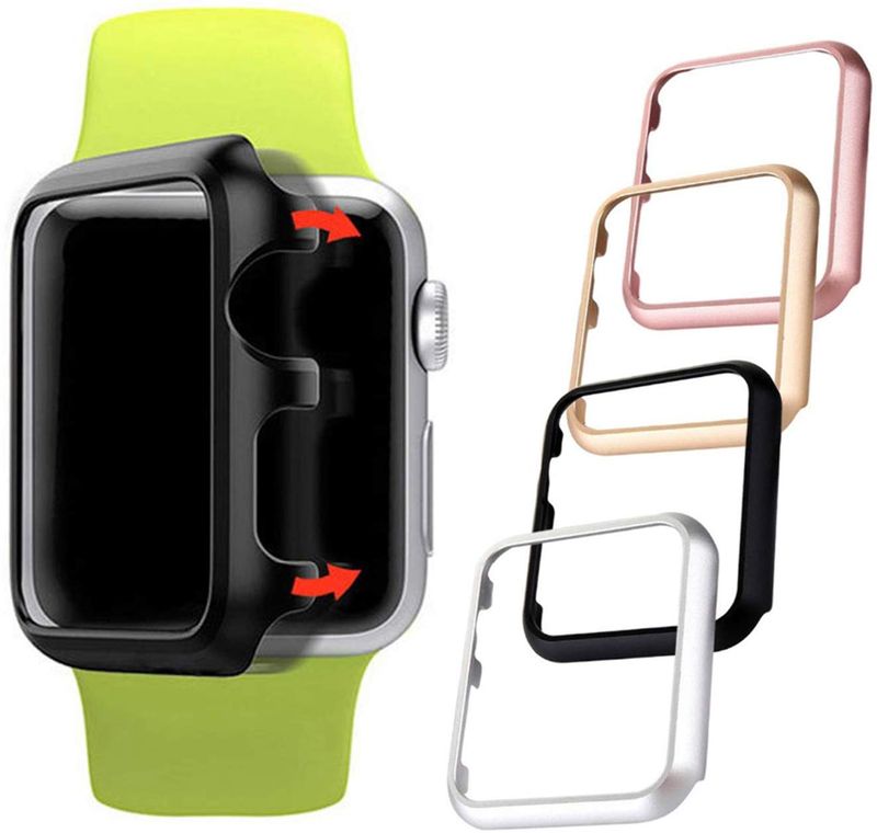 Apple Watch 38mm Metall Hard Case Cover Hülle ROSÉGOLD / PINK