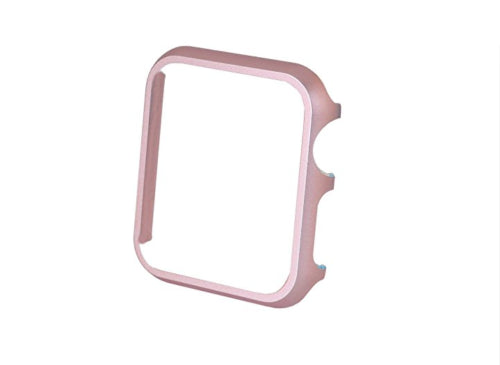 Apple Watch 44mm / 42mm Metall Hard Case Cover Hülle ROSÉGOLD / PINK