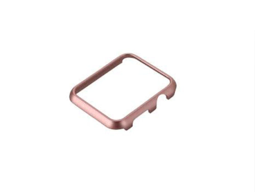 Apple Watch 44mm / 42mm Metall Hard Case Cover Hülle ROSÉGOLD / PINK