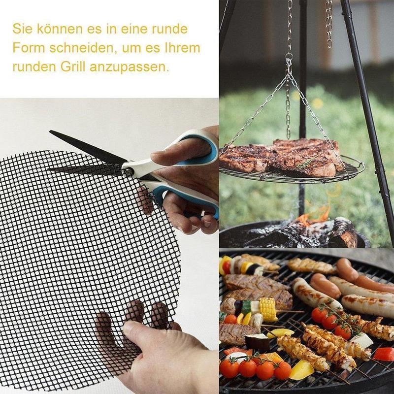 Backofennetz BBQ Grillnetz feuerfest 4 Stück