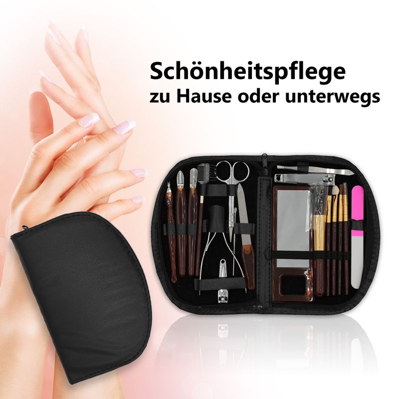 Maniküre Set Nagelpflege Pediküre Kosmetik Beauty Kit Gesichts-Pflege