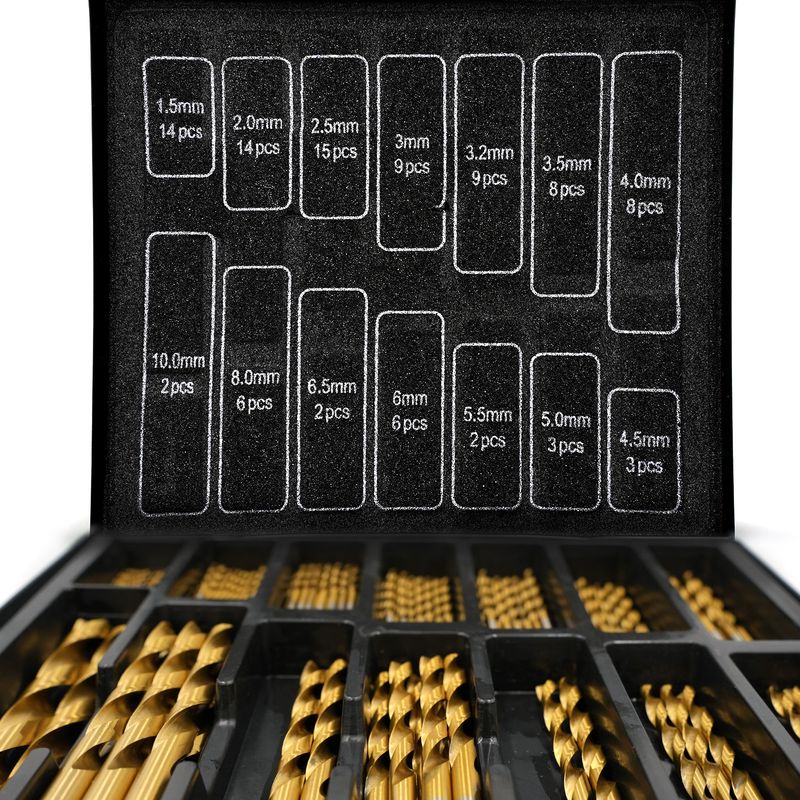 Bohrer Set Drill Set Bohrwerkzeug-Kit Bit Koffer Bohrzubehör-Set
