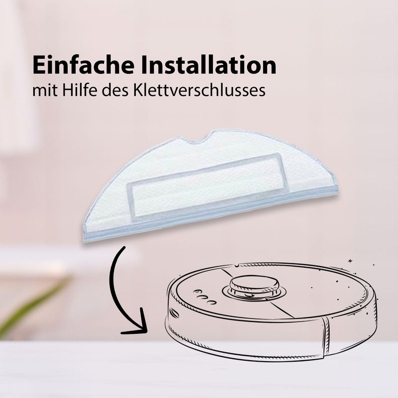 Alternative Wischtücher für Roborock S7 series Mop Aufsatz 2er Pack