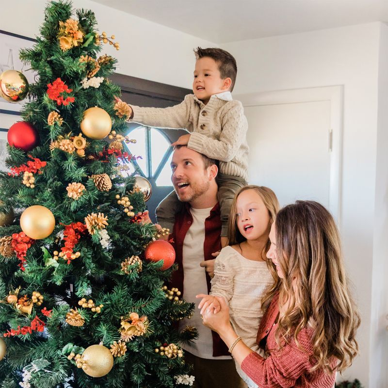 Weihnachtsbaumdecke Christbaum-Rock Tannenbaum-Teppich Baumrock-Matte