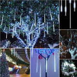 Meteor-Lichter 2.8m LED Weihnachtslichter Girlande Eiszapfen Wassertropfen