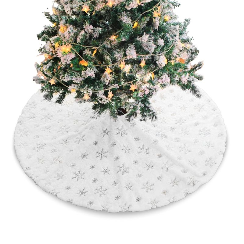 Christbaum-Rock Baumrock-Matte Weihnachtsbaumdecke Tannenbaum-Teppich