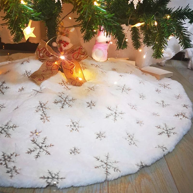 Christbaum-Rock Baumrock-Matte Weihnachtsbaumdecke Tannenbaum-Teppich