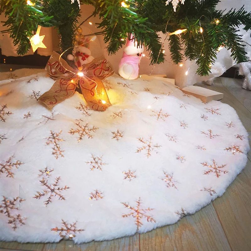 Christbaum-Rock Weihnachtsbaumdecke Tannenbaum-Teppich Baumrock-Matte