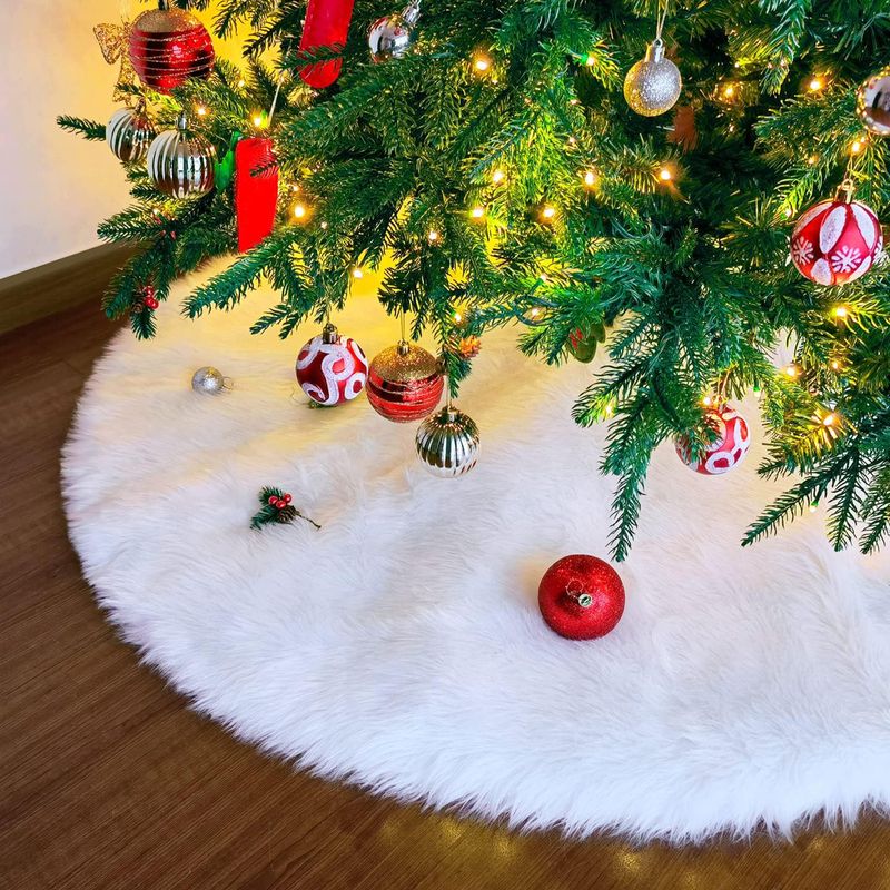 Christbaum-Rock Baumrock-Matte Weihnachtsbaumdecke Tannenbaum-Teppich