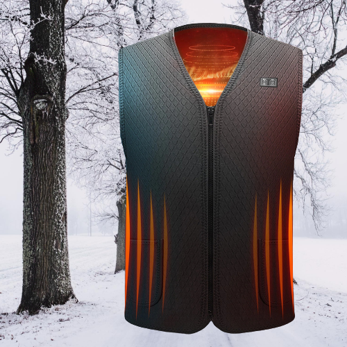 Heizweste elektrisch beheizbare Weste Thermoweste Unisex 7 Zonen 3XS